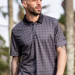 Custom Apparel Premium Golf Shirt - Charcoal