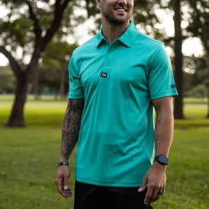 Custom Apparel Iconic Golf Shirt - Jade
