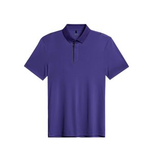 J Lindeberg Charlie Deep Wisteria Men's Golf Shirts - Purple
