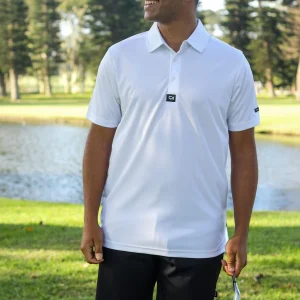 Custom Apparel Iconic Golf Shirt - White