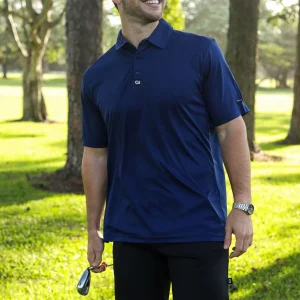 Custom Apparel Iconic Golf Shirt - Navy