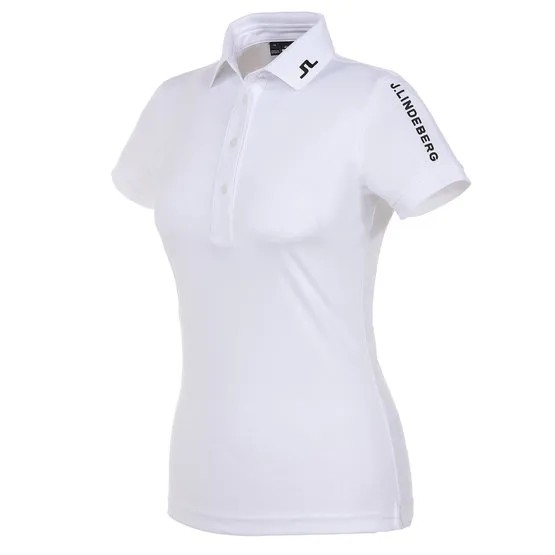 J.Lindeberg Tour Tech Ladies Golf shirt - White - Image 4