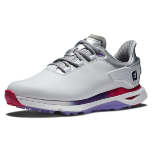 FootJoy Pro SLX Ladies Golf Shoe - White/Silver/Multi (Wide)