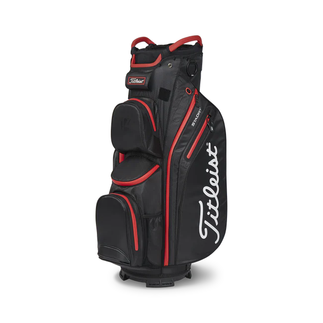 Titleist Cart 14 StaDry Bag - Black / Red