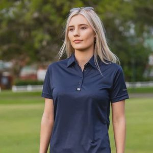 Custom Apparel Ladies Iconic Golf Shirt - Navy