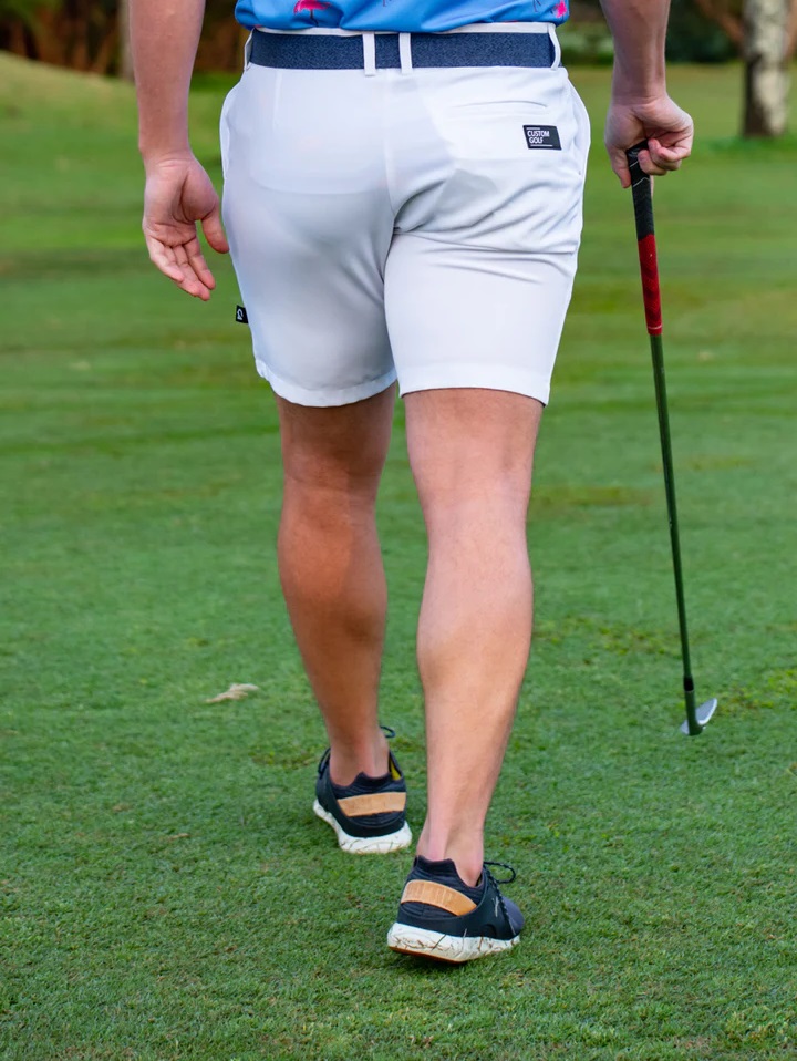 Custom Apparel Flow Golf Shorts - White - Image 2
