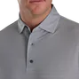 FootJoy Octagon Print Lisle Golf Polo Shirt - White - Image 4