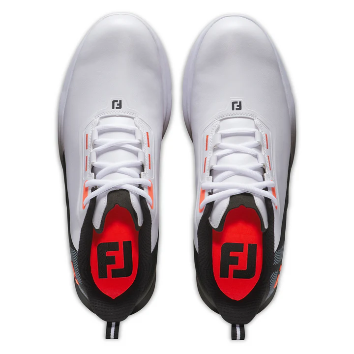 FootJoy Fuel Golf Shoe - White / Black / Coral ( Medium) - Image 2
