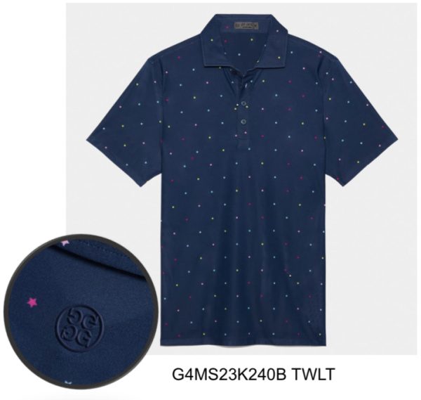 G/FORE Star Tech Pique Slim fit Polo – Blue – Simply Golf SA