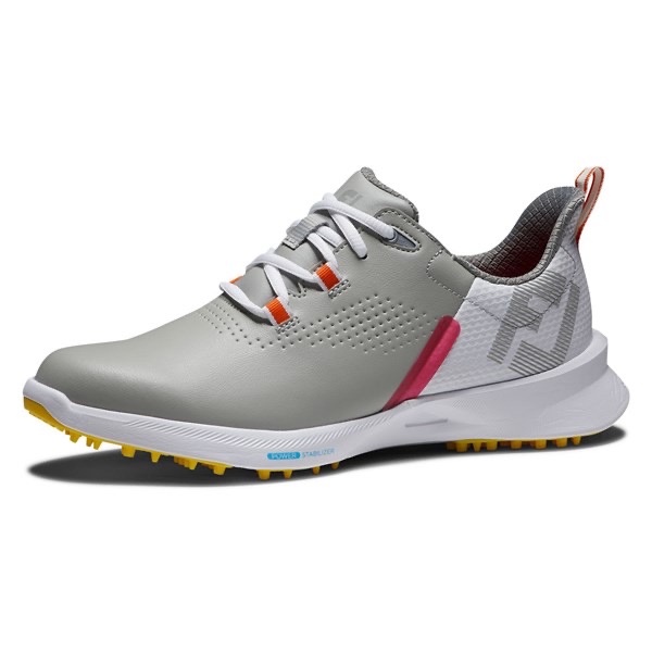 FootJoy Fuel Ladies Golf Shoes - White & Grey (Medium)