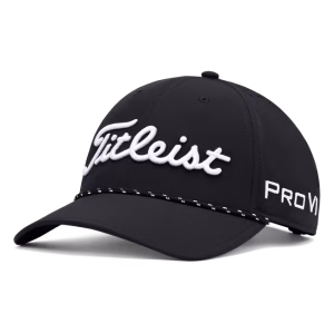 Titleist Tour Breezer Golf Hat - Black/White