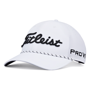 Titleist Tour Breezer Golf Cap - White/Black
