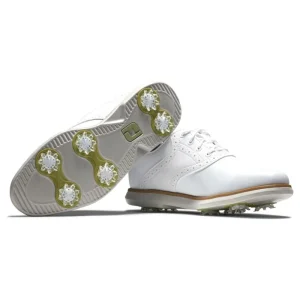 FootJoy Women's Traditions Golf Shoes - White/White