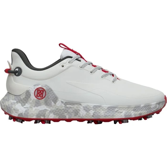 G/FORE MG4+ O2 G/LOCK Camo Midsole Golf Shoes - Snow/Charcoal - Image 3