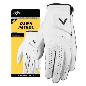 Callaway Dawn Patrol Genuine Leather Gloves - White