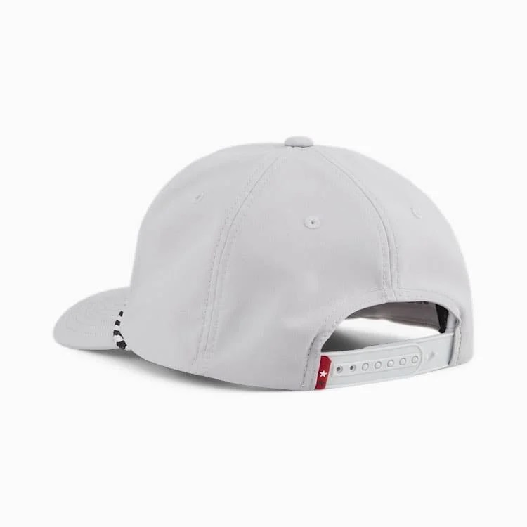 Puma Golf Men’s Pars Stripe Rope Tech Cap - Ash Grey - Image 2