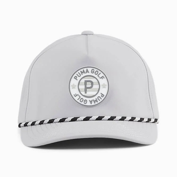 Puma Golf Men’s Pars Stripe Rope Tech Cap - Ash Grey - Image 3