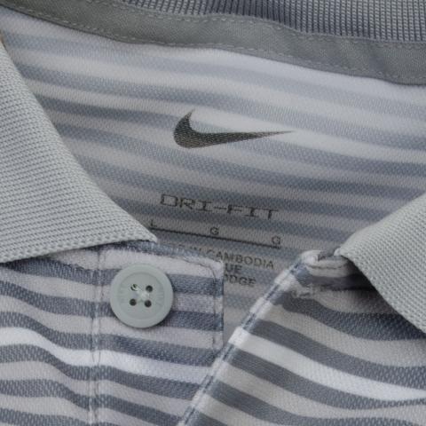 Nike Dri-Fit Victory+Ripple Polo Shirt - Cool Grey / Light Smoke Grey / Black - Image 3