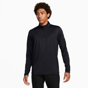Nike Men's Golf Victory 1/2 Zip Midlayer - Black/White