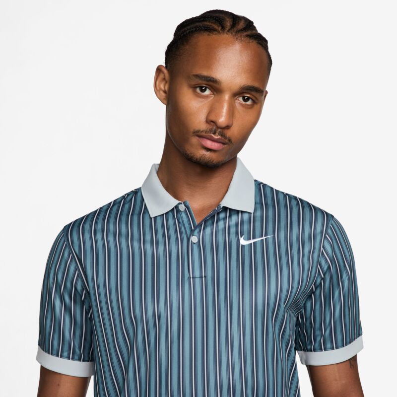Nike Men's Victory + Polo NVLTY - Smokey Blue/PurePlatWhite - Image 3