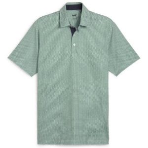 Puma Mattr Cups Golf Polo Shirt - White Glow / Vine