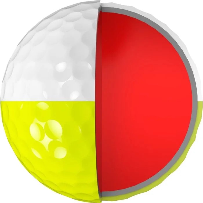 Srixon Z-Star XV Divide Golf Balls - Yellow / White - Image 4