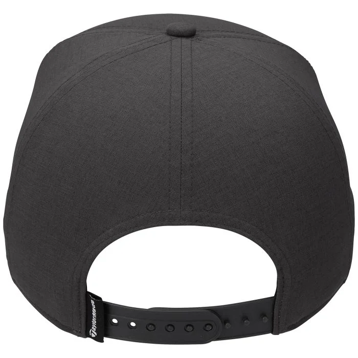 TaylorMade 5 Panel Snapback Golf Cap - Grey & Black - Image 2
