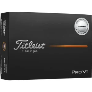 Titleist Pro V1 Performance Alignment Golf Balls – White – Black Line