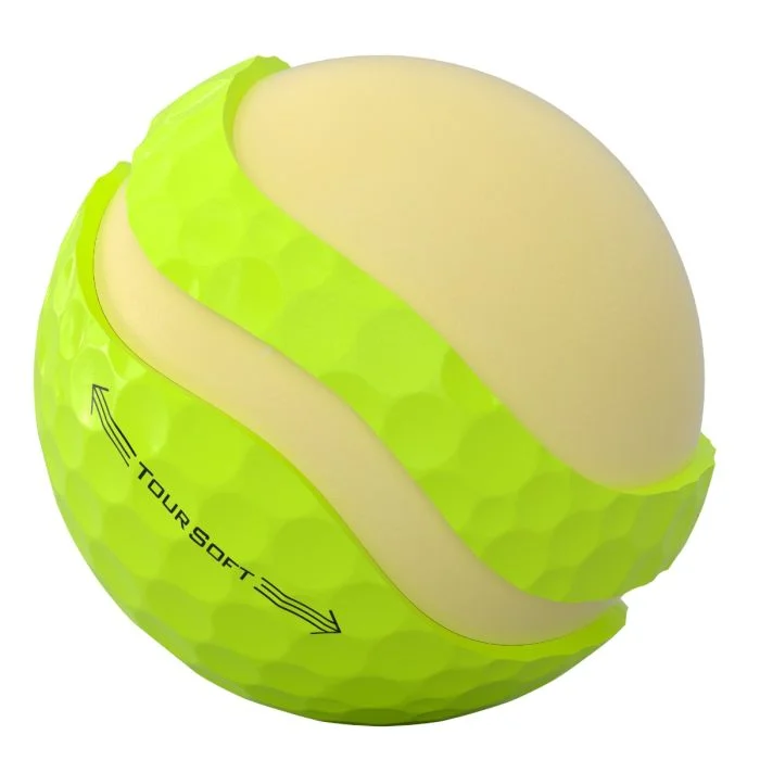 Titleist Tour Soft Golf Balls - Yellow - Image 3