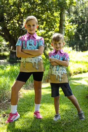 Custom Apparel Junior Funky Golf Shirt - Ice Cream Sunday