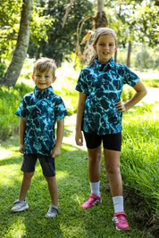 Custom Apparel Junior Funky Golf Shirt - Water Hazard