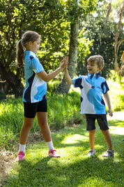 Custom Apparel Junior Funky Golf Shirt - Santorini Swing