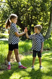 Custom Apparel Junior Funky Golf Shirt - Checkmate