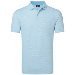 FootJoy Scallop Geo Pique - Blue Reef