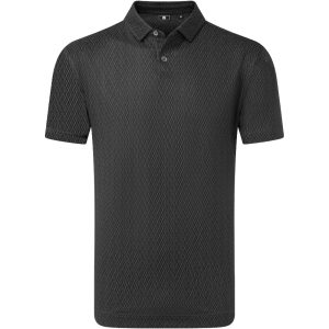 FootJoy Modernist Geo Pique Polo - Black