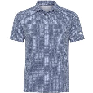 Nike Men's Velocity Micro Print Golf Polo - Navy / White