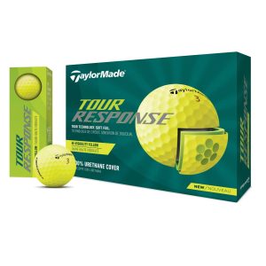 TaylorMade Tour Response Golf Balls - Yellow