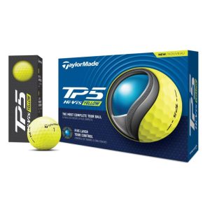 TaylorMade TP5 Golf Balls - Yellow