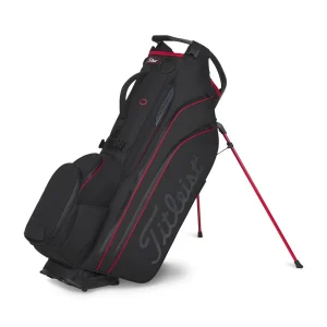 Titleist Hybrid 14 StaDry Stand Bag - Black / Black / Red