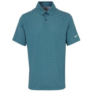 Nike Men's Confetti Velocity Polo - Malachite/College Navy/White