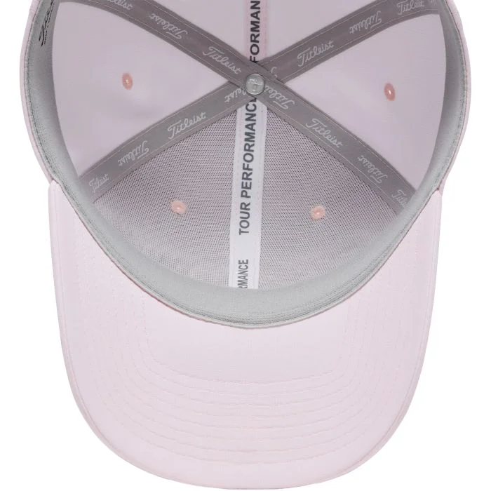 Titleist Tour Performance Golf Hat - Pale Pink/White - Image 3