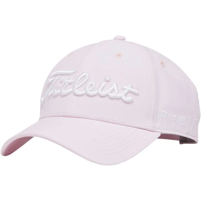 Titleist Tour Performance Golf Hat - Pale Pink/White