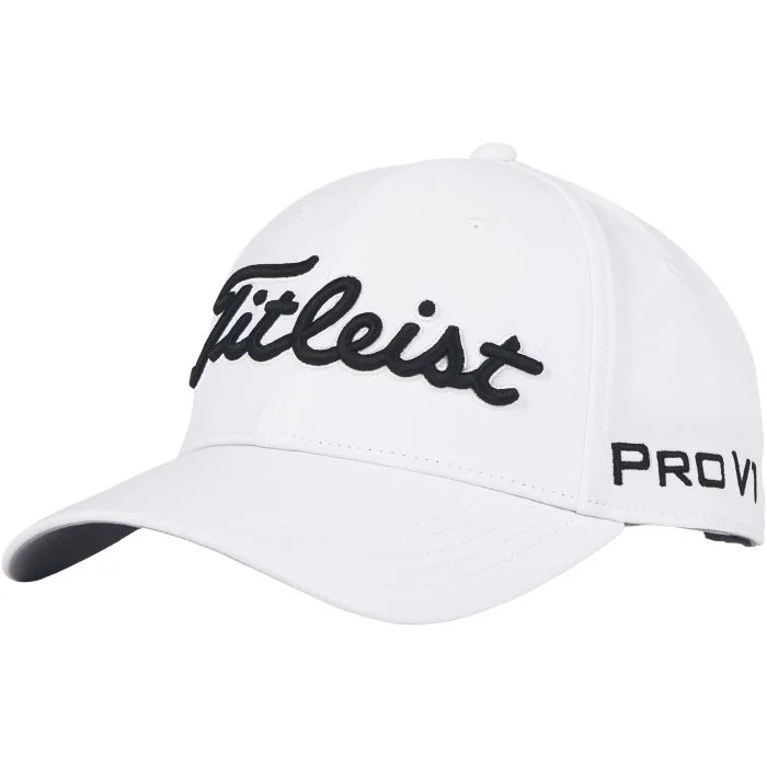 Titliest Tour Performance Golf Hat - White/Black