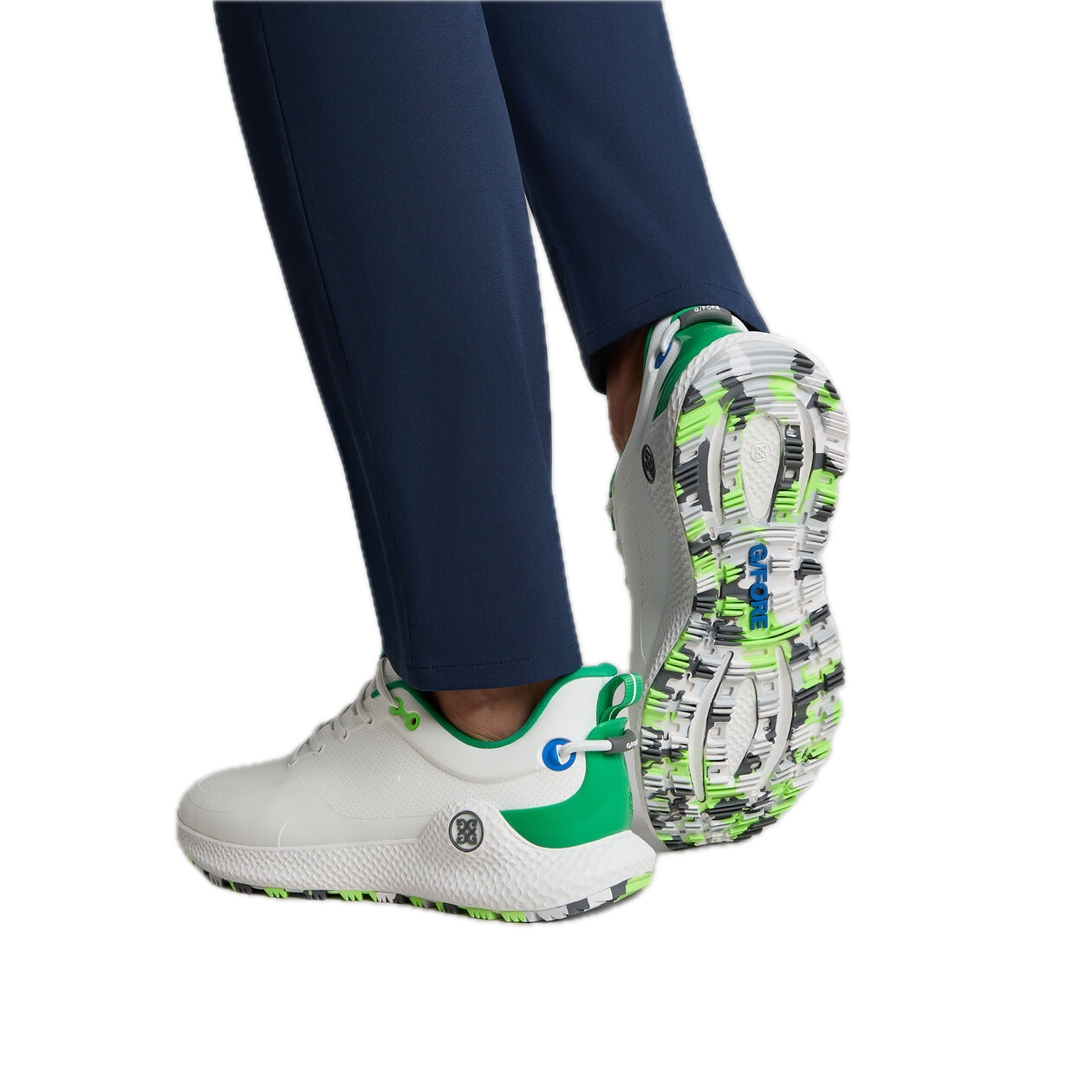 G/FORE MEN'S MG4+ O2 PERFORATED GOLF SHOE - Snow / Multi - Image 4
