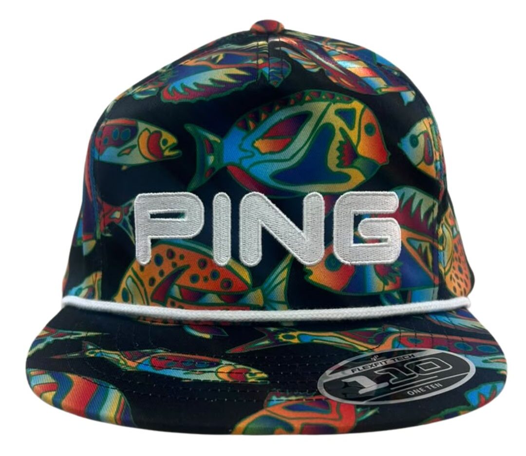 PING Le Fish Vintage Golf Cap - Florescent Fish