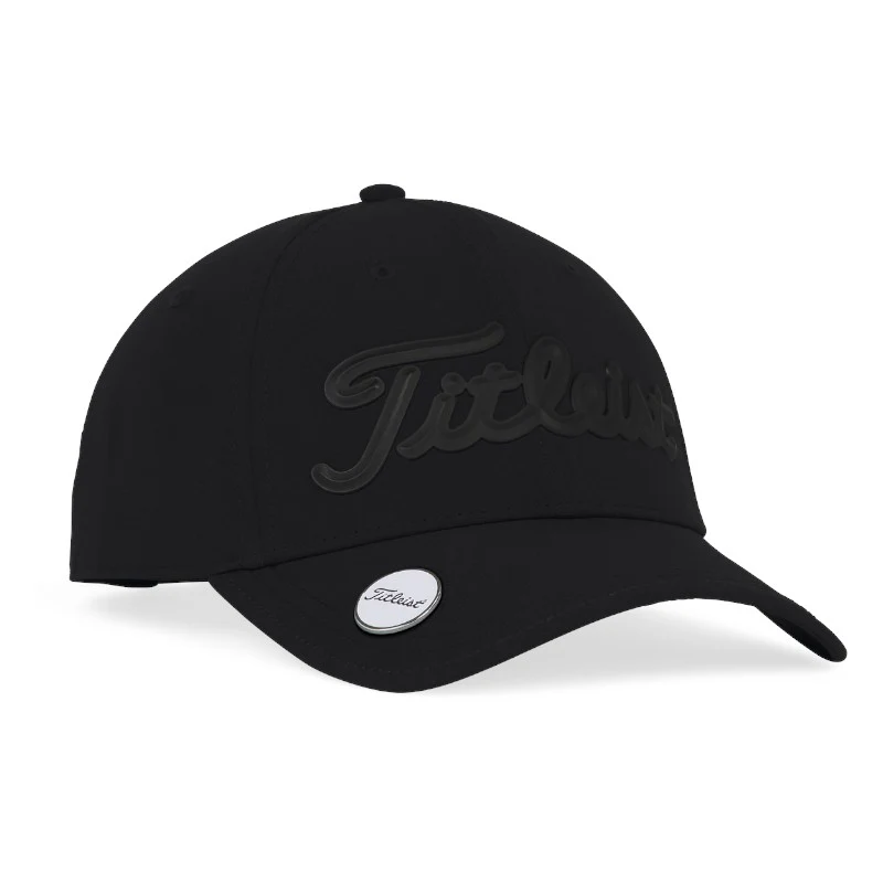 Titleist Tour Performance Ball Marker Golf Cap - Black/Black - Image 2