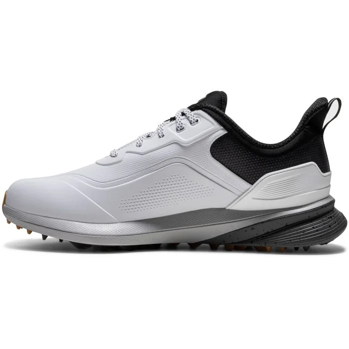 FootJoy Pro/SL Golf Shoes - White/Black/Gum (Medium) - Image 5