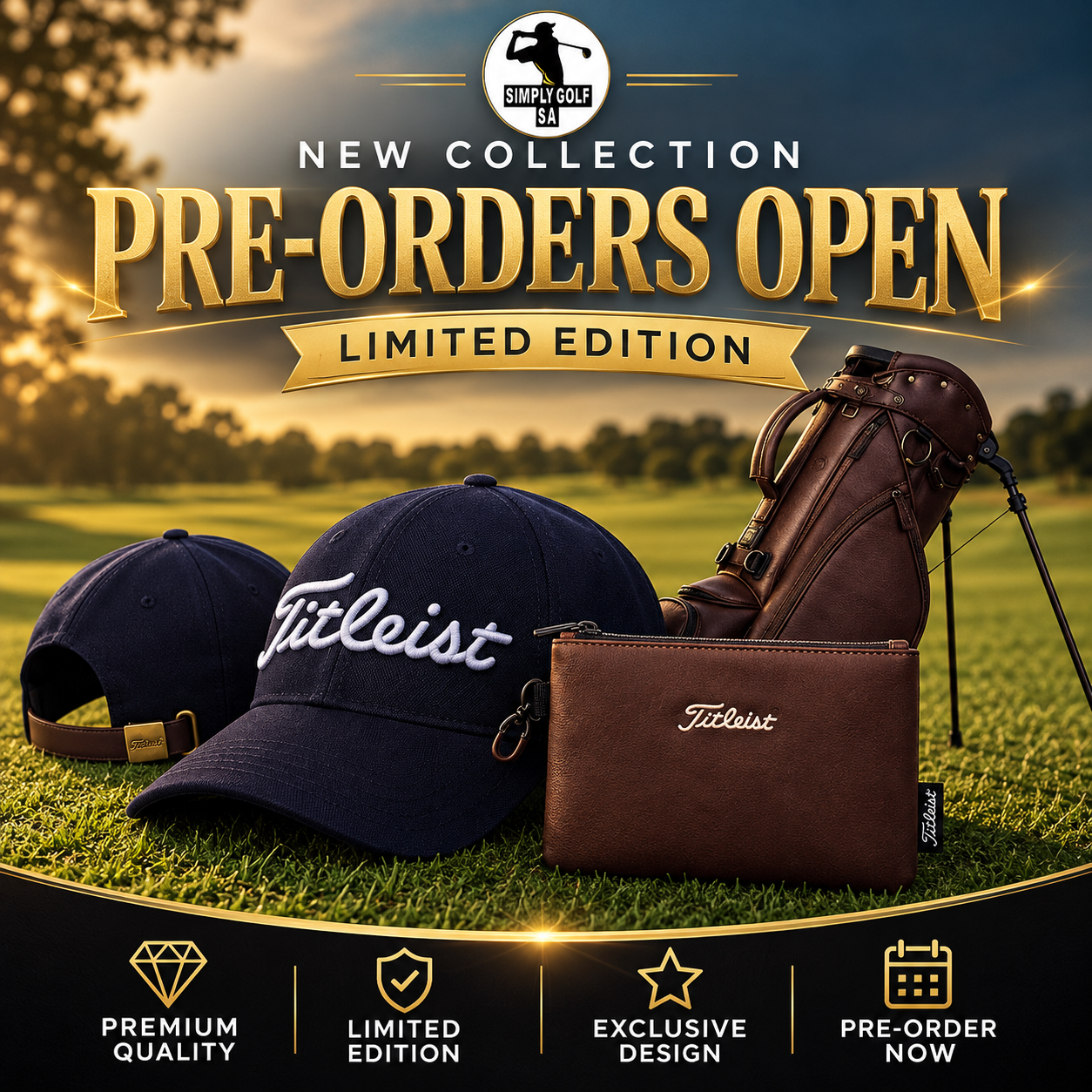 Titleist Merino Tour Special Edition - Navy/White (BUY THE BROWN BAG AND GET A CAP AND WALLET) - Image 6