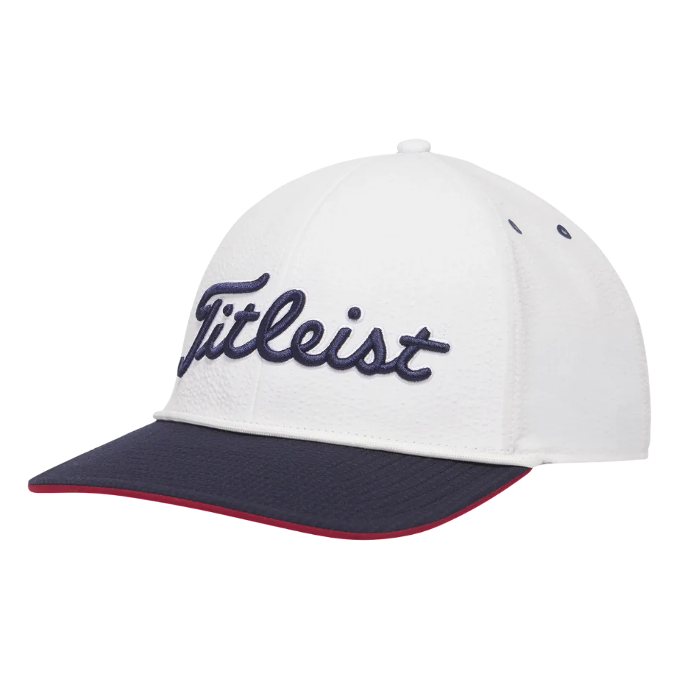 Titleist Players SeerSucker Cap - White/Red/Navy (LIMITED EDITION)