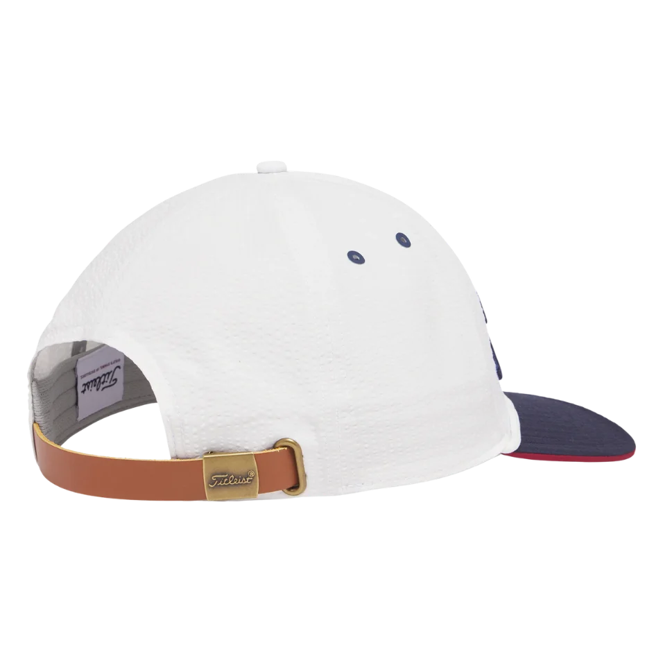Titleist Players SeerSucker Cap - White/Red/Navy (LIMITED EDITION) - Image 4